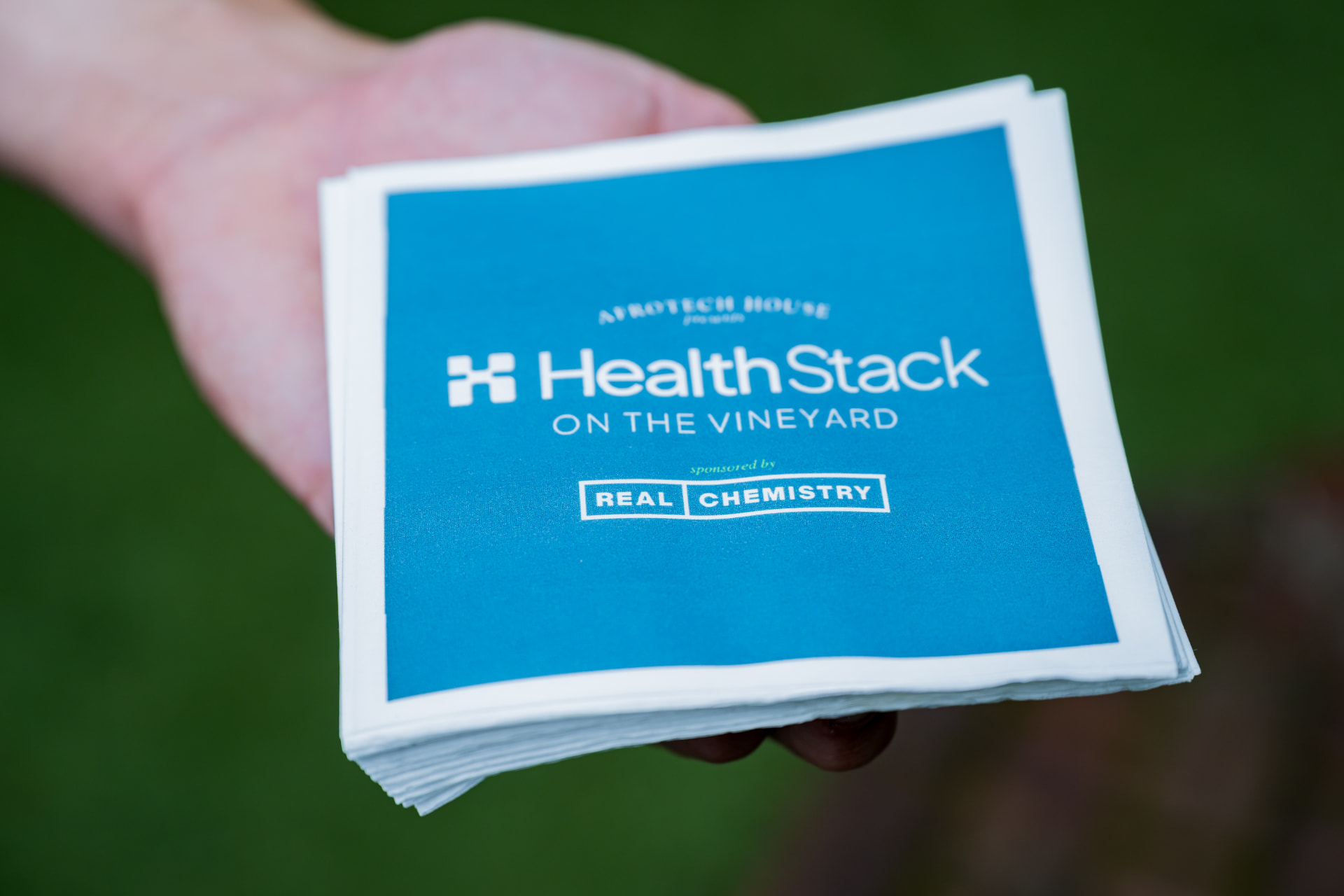 Afrotech HealthStack on the Vineyard programs held in hand